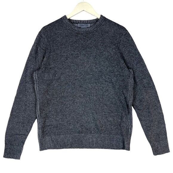 New Dylan Gray Men US M Crewneck Sweater Long Sleeve Wool Cashmere Pullover  - Picture 3 of 11